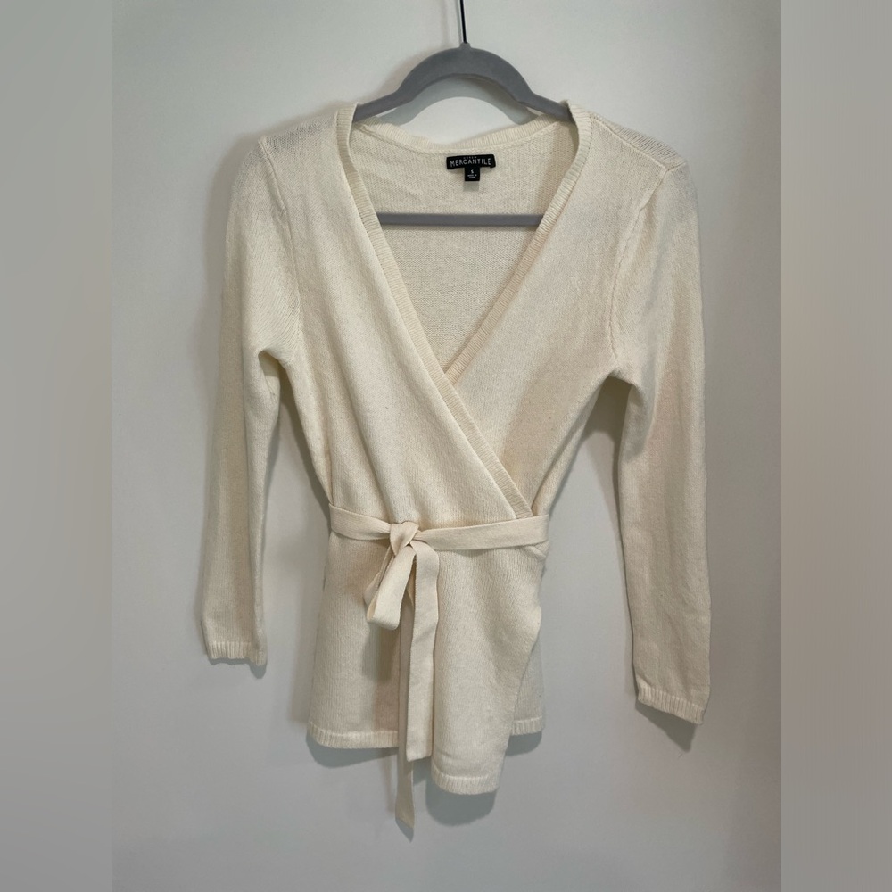 J.Crew Mercantile Open Wrap Tie Sweater Cardigan PREOWNED/USED